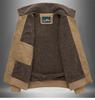 Men's Winter Retro Lambswool Workwear Jacket with Turn-Down Collar