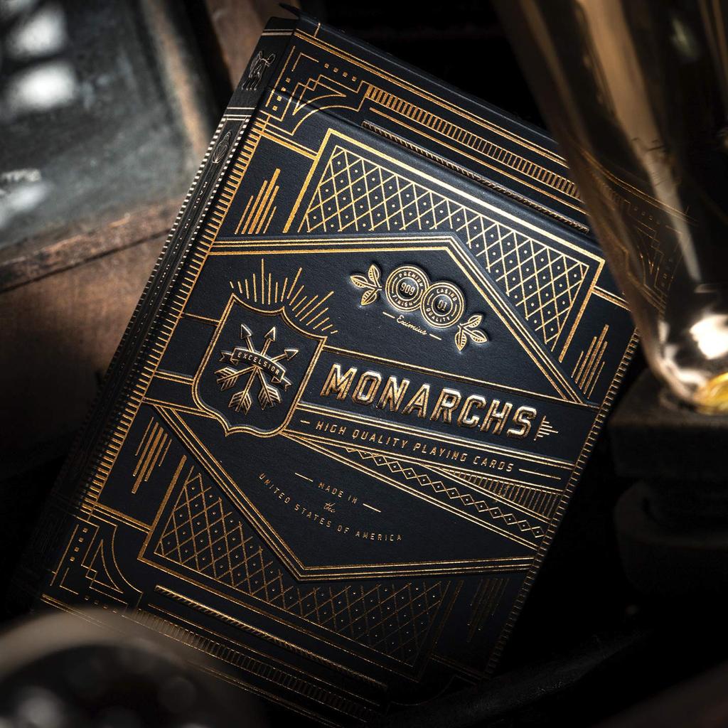 Black Monarch Playing Cards Designed by Theory11 Printed by Bicycle