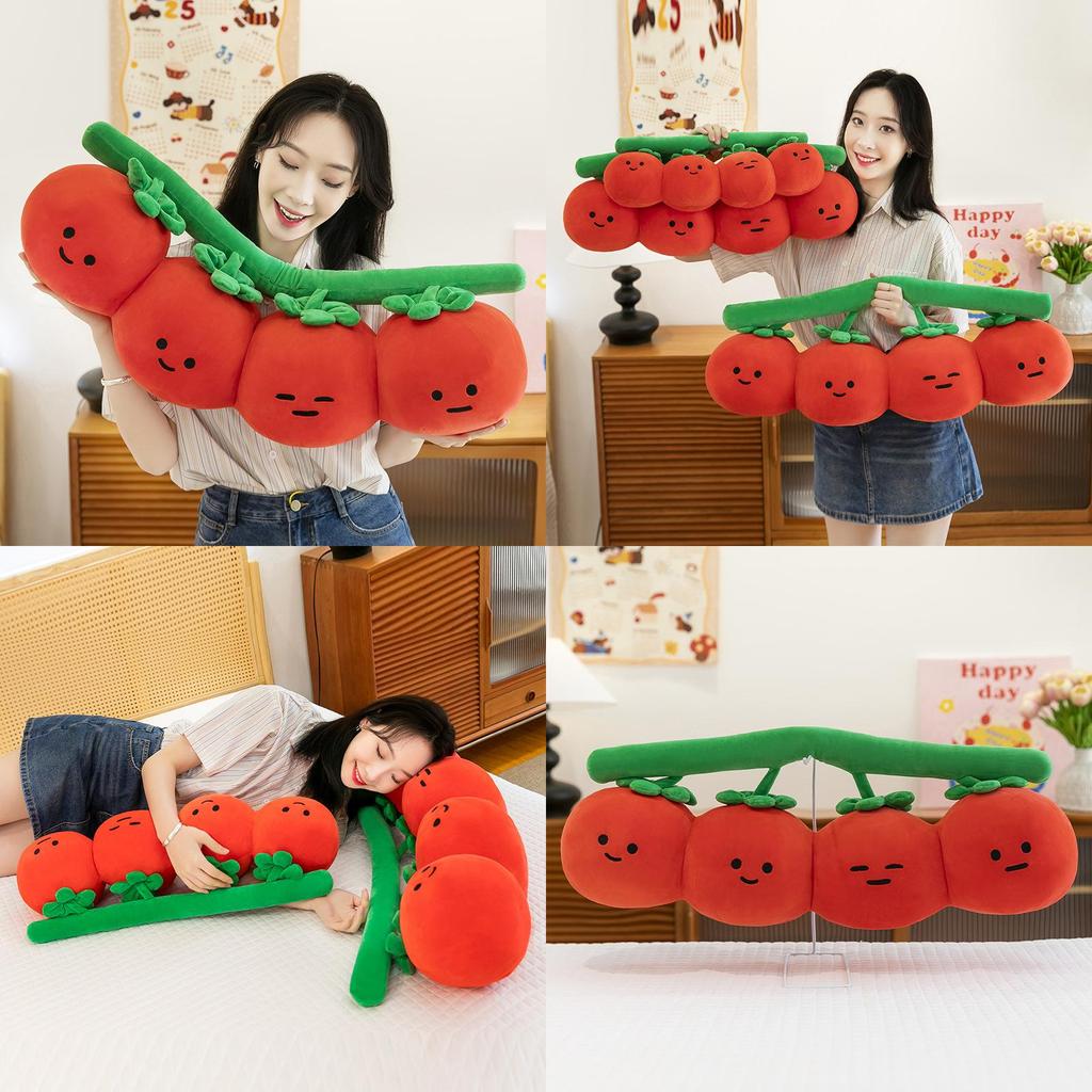 Tomato Toy Plush Cute Cartoon Children Bedroom Decor Birthday Festival Doll Gift