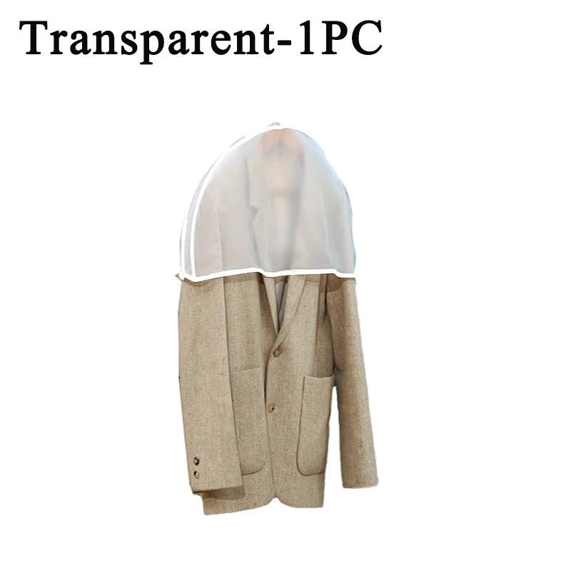 1-40PCSEVA Waterproof Transparent Suit Jacket Storage Bag Semi Packaged Clothing Dust Cover Short Wardrobe Hanging Clothes Cover