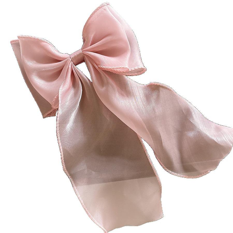The Little Mermaid Glitter Bow Hair Clip - Elegant Women's Accessory