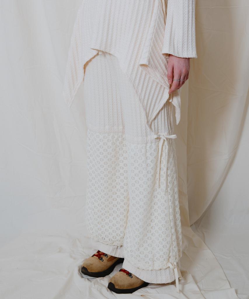 Telelu Layered String Pants Ivory