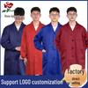 Men's Blue Workwear Lab Coat - Durable, Dustproof, Custom Logo Option