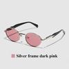 Ruiao  Fashion Oval Sunglasses for Women Luxury Designer Metal Frame UV400 Sun Protection Shades Brand New Arrival Eyewear