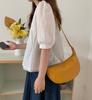 IELGY Spring/Summer Shoulder Fashion Simple Woman's Messenger Dumpling Bag Soft Leather Large Capacity New Moon Bag