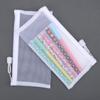 1pc Transparent Mesh Pencil Case Pencil Pouch Large Capacity Portable Pencil Case School With Zipper Minimalist Pencil Case