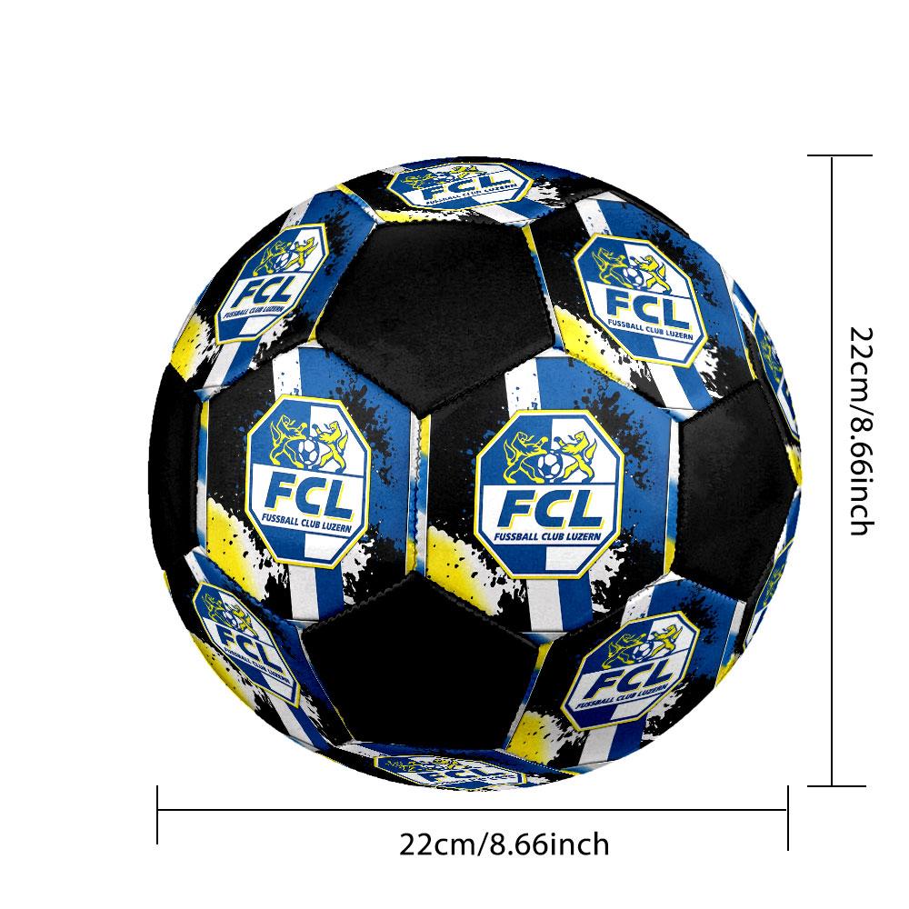 1PC Fussball Club Zürich size 5 soccer ball PrahaIndoor Soccer Ball Colorful All Ages Machine Stitched PVC Competition Ready Durable High-Bounce