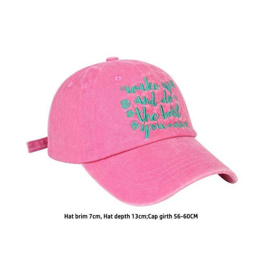 Embroidered Letters Casual Hat Sun Protection Hip Hop Bonnet Sports Sun Hat for Women Men