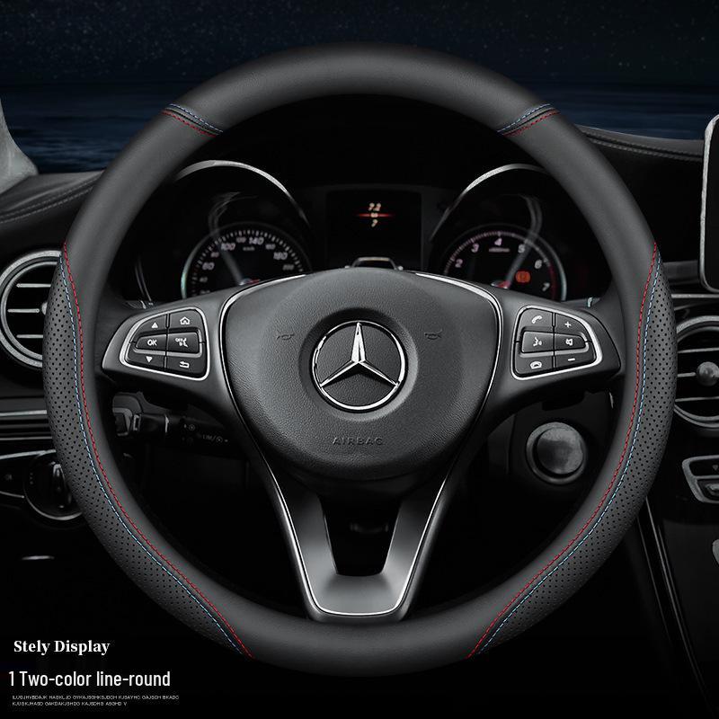 Non-Slip Steering Wheel Cover for Mercedes GLC, C-Class, E-Class, GLA: Ultra-Thin Design