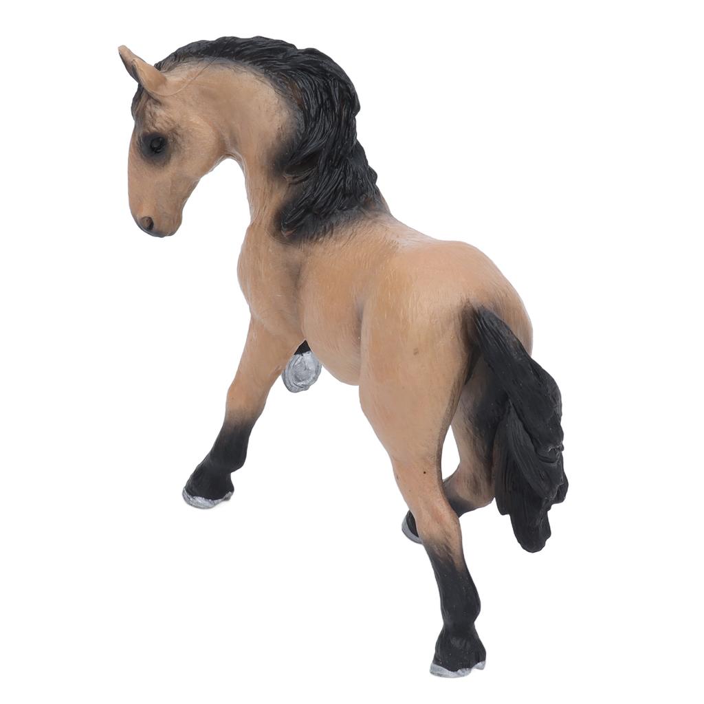 Lusitano Horse Solid Model Lifelike Animal Figurine Static Ornament Children Cognitive Toy