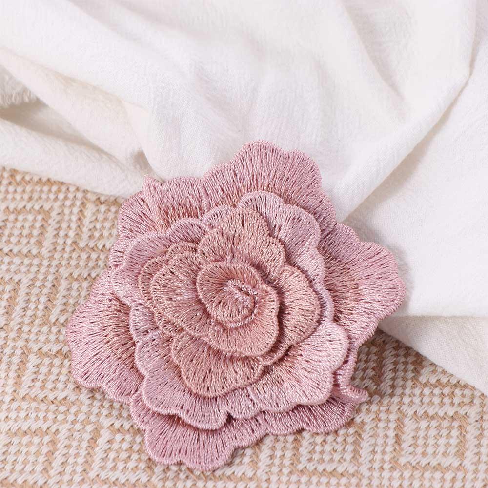 3 ΤΕΜΑΧΙΑ Πολυεπίπεδα 3D Κεντητά Λουλούδια Επικαλύμματα Χειροποίητα Εξαιρετικά Επικαλύμματα Ρούχων Διακόσμηση Ρούχων Χειροτεχνίες DIY