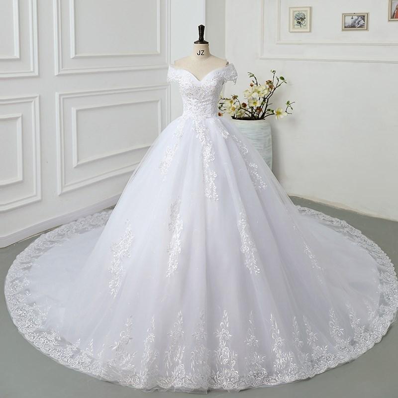 Off The Shoulder Prinsesse Sweetheart Brudekjole For Kvinner Glitter Ermeløs Vintage Brud Brude Tilpasset