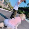 Dog Clothes Spring Summer Thin Pet Parent-Child Puffy Skirt Shirt Teddy Cat Bulldog Golden Retriever Alaskan Malamute Wholesale