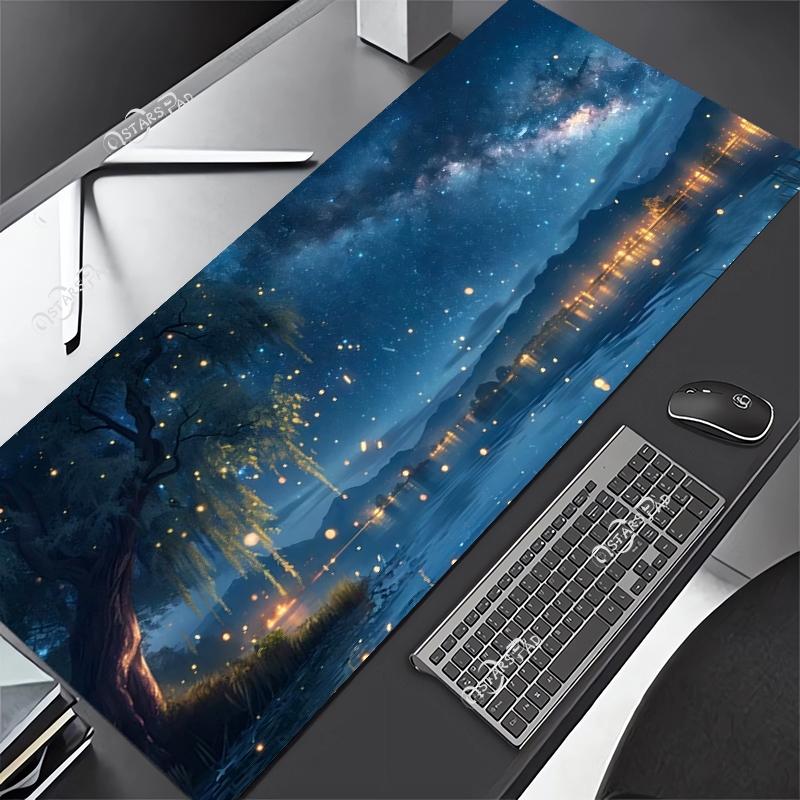 Universe Computer Mouse Pad XL Solar System Gaming Gamer Mat Space Large Mousepad for Keyboard Deskmat Starry Sky xMM XXL