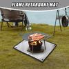 Fire Pit Mat Camping Stove Fire Resistant Mat Foldable Pads Protection Solution Grease-Proof For Grill Hunting Cabin Charcoal