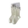 New Products Gentle And Warm Color Stacked Socks For Women Color Blocking Fungus Edge Lace Cotton Socks Boneless Socks