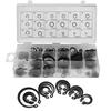 C-shaped Snap Rings, C-clips, External Locking Snaps, 18 Types, Approximately 225-piece Set, for Pliers, Circlips, Parts Fastening, Retaining Rings, R