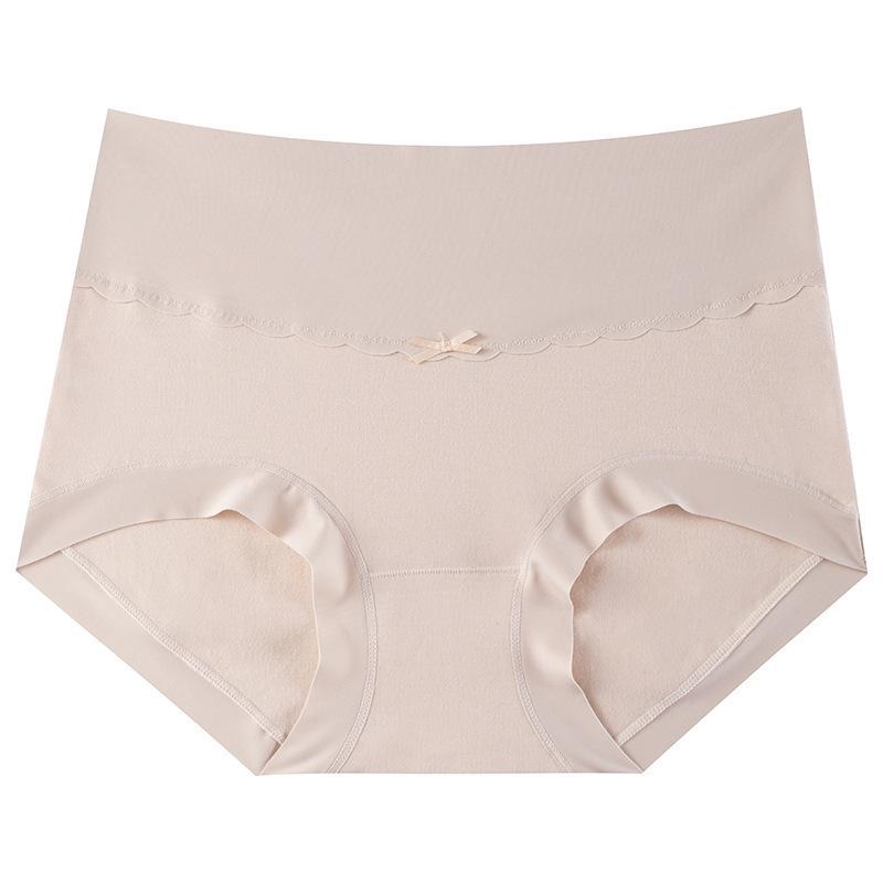 Antibacterial 7A High-Waisted Seamless Thong: Plus-Size, Butt-Lifting, Pure Cotton Women's Underwear