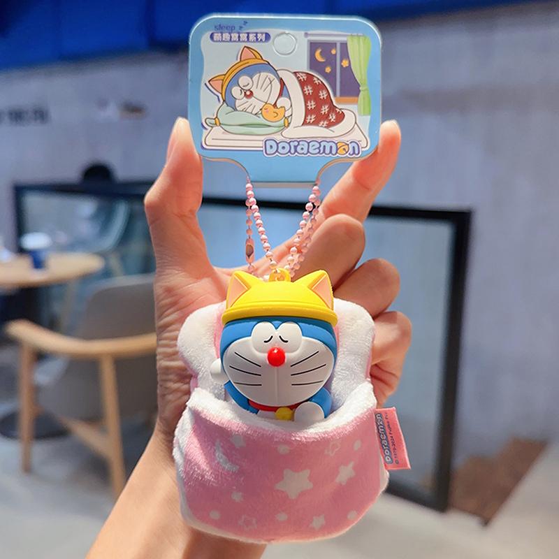 

8 см Дораэмон Популярное Аниме Каваи Мини Плюшевый Брелок Подвеска Сон 2-в-1 ПВХ Кукла Подвеска для Сумки Украшение Рождественский Подарок розовый