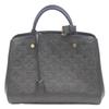 Louis Vuitton 16 Years M41048 Black Enprint Montaigne MM Handbag blackUsed