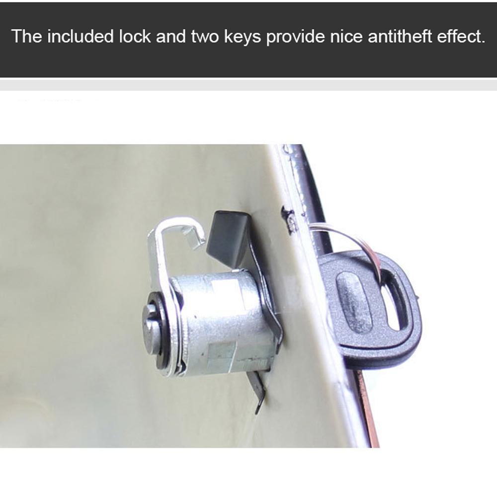 Motorcycle Hard Saddlebags Universal Side Storage Box Rear Trunk with Light & Lock, 1 Pair