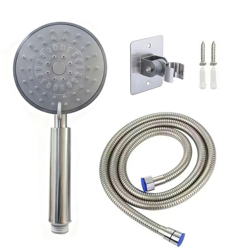 

Shower Head with Handheld High-pressure 3-spray Mode Featuring Stainless Steel Hose Adjustable Installation Cleaning Bathtubs