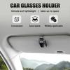 2 Pcs Car Sun Visor Glasses Ticket Card Clip Sunglasses Holder Auto Interior Accessories For Drivers