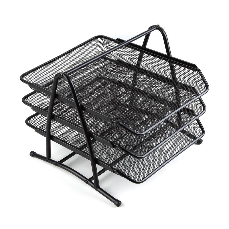 Qixin B2163 Three-Tier Iron Mesh File Holder Three-Tier