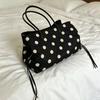 Large Capacity Handbag - Dotted Tote Bag - Simple and Fashionable Single-shoulder Bag for Daily Use