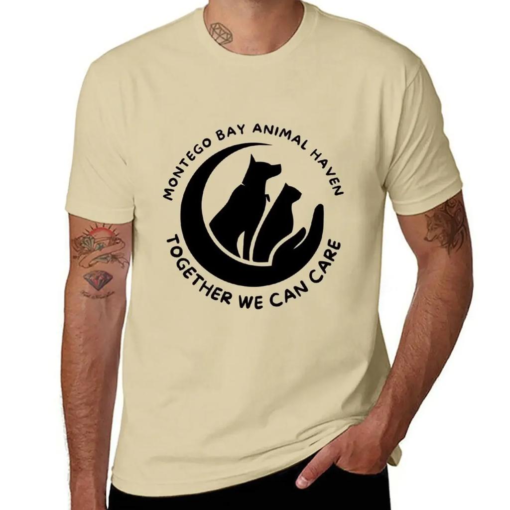 Together We Can Care T-Shirt Oversizeds Short Sleeve Tee Men's T-shirt