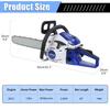 58cc Gas Chainsaw, 20 Inch Gas Powered Chainsaw, 2-Cycle Handheld Gas Chain, High-Power Logging Saw for Wood Cutting and Tree Tr