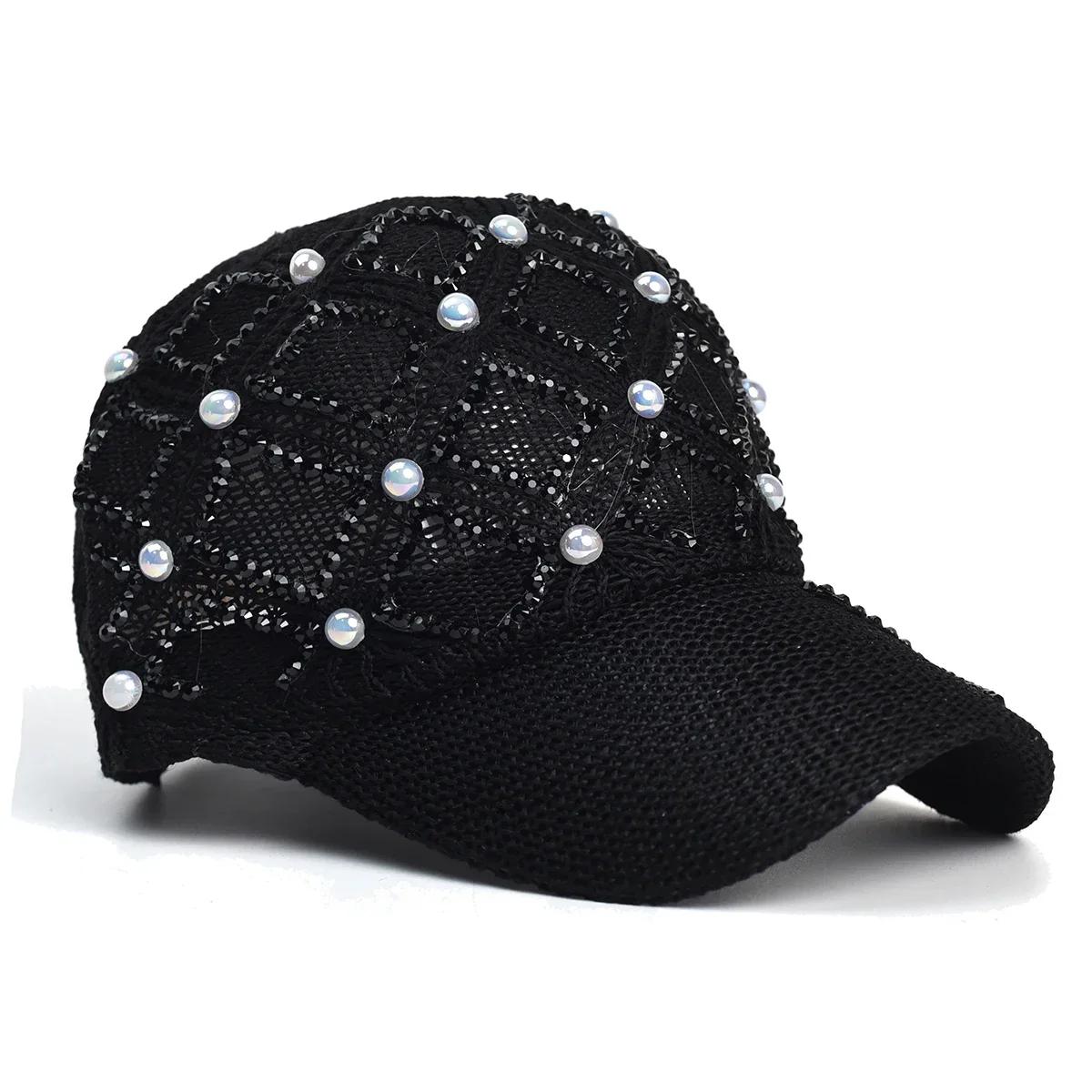 

Women s Summer Baseball Cap - UV Protection Sun Hat, Adjustable Straw Hat for Outdoor Beach, Casual Solid Color Sunscreen чорний