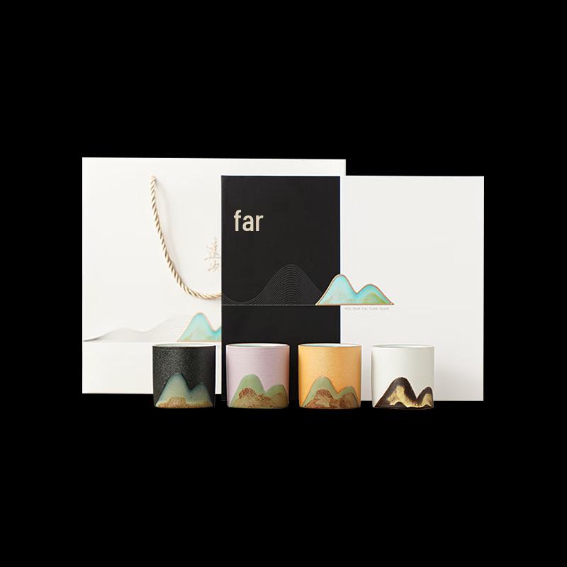 

Wushiyuan Yuanshan Four-Color Ceramic Master Cup Gift Set