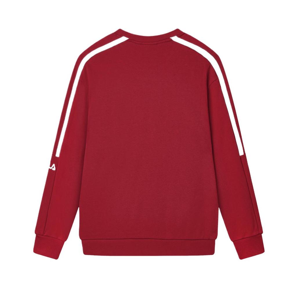 FILA Fashion Letter Versatile Skin-Friendly Soft Sweatshirt Men sweatshirt Burgundy F11M449210A-WI