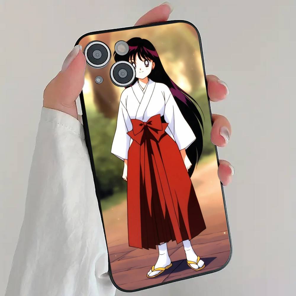 Anime Pretty Girl S-Sailor M-Mars Phone Case Cool Black Silicone Soft For IPhone 16 15 14 13 12 11 X XR Plus Pro Max Plus