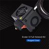 Vylepšená kompletně sestavená sada hotendu a trysek Kompletní sada MK8 J-Head extrudéru s dvojitým chladicím ventilátorem 12V 24V pro 3D tiskárnu Ender3 CR10