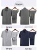 Ice Silk Short-Sleeve Shirt & Lapel Two-Piece Summer Set for Middle-Aged and Elderly Men