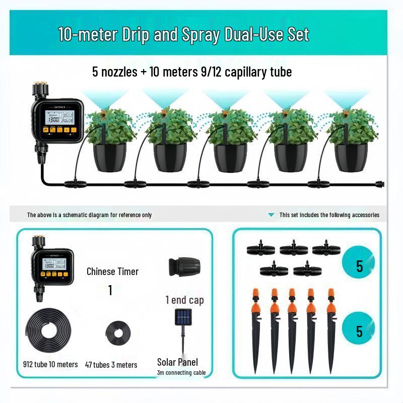 Intelligentes WiFi Gartenbewässerungssystem: Einkanal-/Zweikanal-Fernbedienungstimer mit USB5V-Stromversorgung