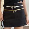 Fashionable Waist Chain Bowknot Clasp Waistband Adjustable Waist Jewelry Stylish Waish Chain Alloy Texture for Daily