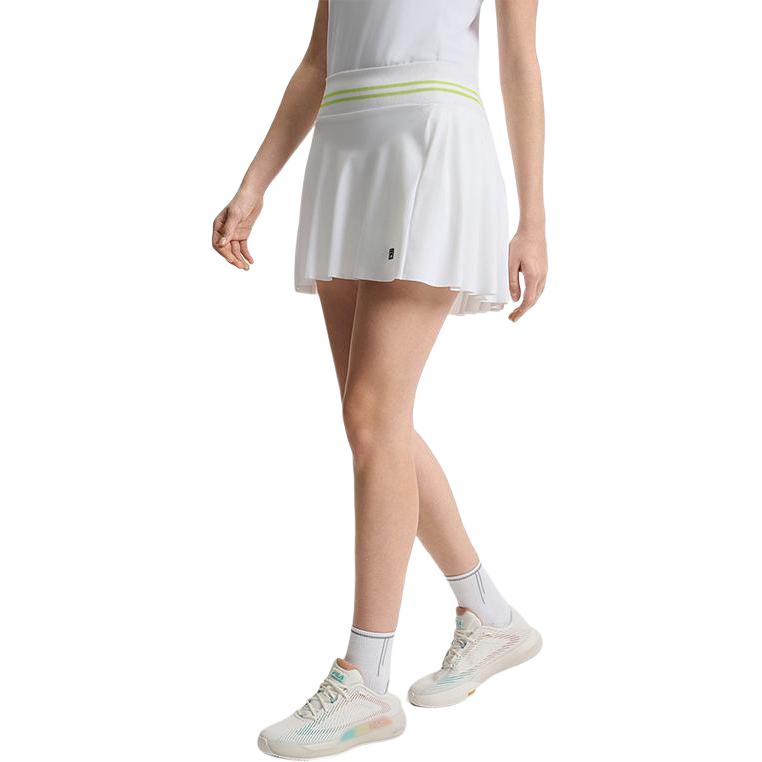 FILA Tennis 88 Athletics Minimalist Sports Skirt Pants Versatile Short Pleated Casual Skirt Women skirts Jade-White A11W523301F-WT