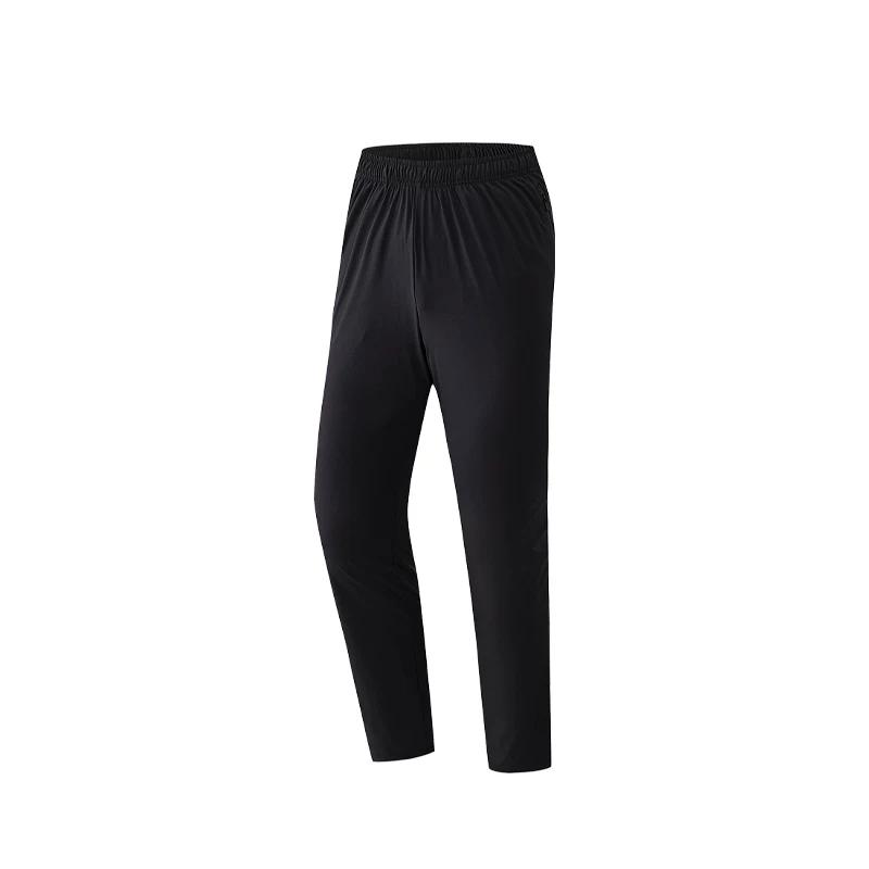 Anta Ice Silk Pants | Men s Summer Black Ice Silk Sports Long Pants for Running and Training Straight-Leg Pants XXXXL