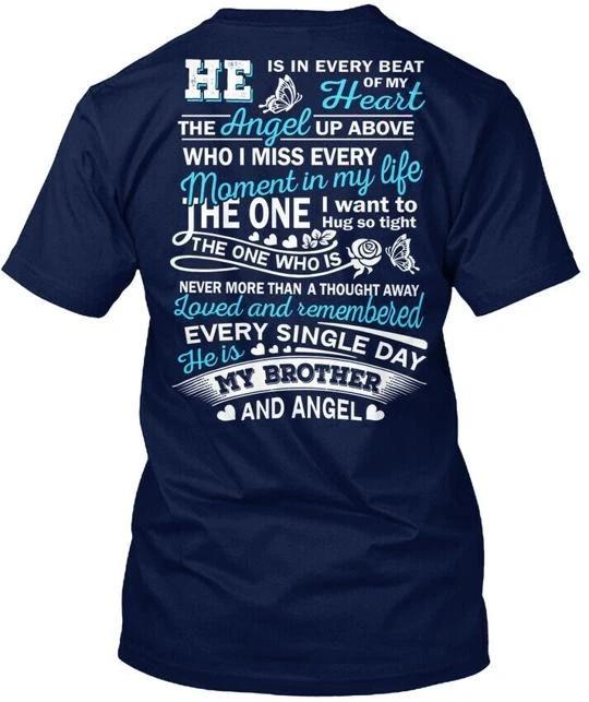 

My Brother And Angel In Memory Tee T shirt Made in the USA Size S to 5XL 2XL