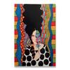 Vintage Abstract Girl Long Hair Flower Women Wall Art Canvas Painting Fashion Poster Wall Pictures For Living Room Home Decor