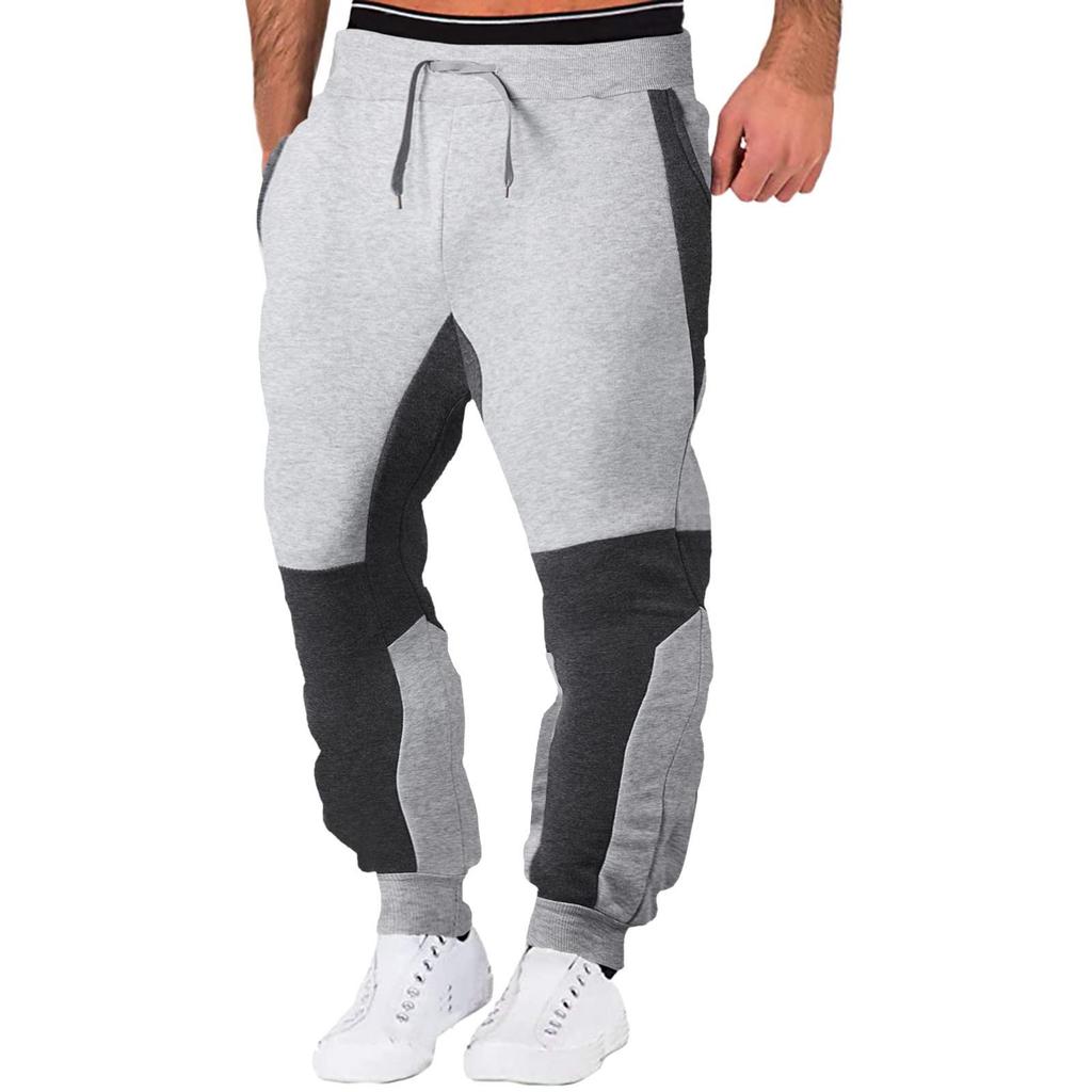 (SU)Mode Herren Sport Farbe Verband beiläufige lose Jogginghose Kordelzug Hose