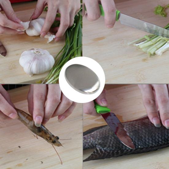 Oval Stainless Steel Soap Odour Remover Kitchen Hand Eliminating Smell Tool