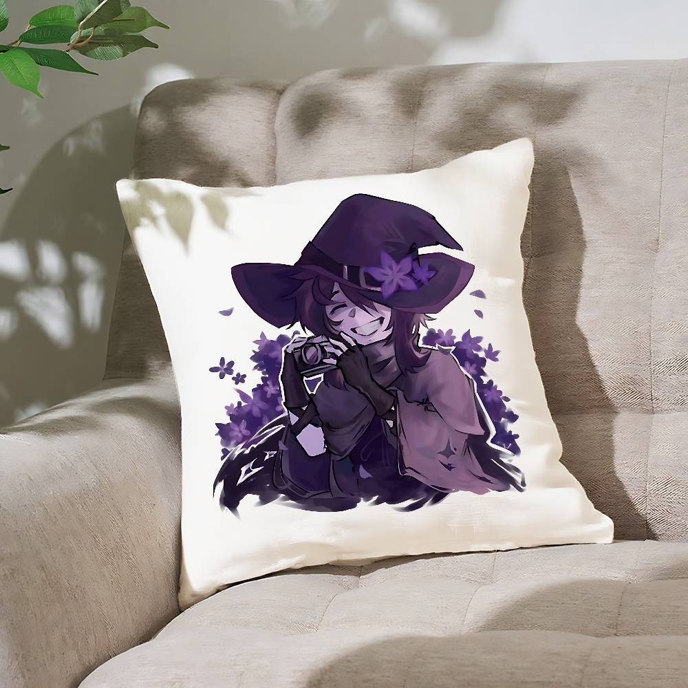 A-AzureS Anime Pillow Case Cushion Cover Soft Cute Throw Pillow Case For Car Sofa Pillowcase Polyester With Zipper
