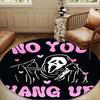 Ghostface Greetings Poster Round Rug for Livingroom,Bedroom, Palyroom, Chair Rug, Area rug, Circle Carpet, Large Size Fan Christmas gift