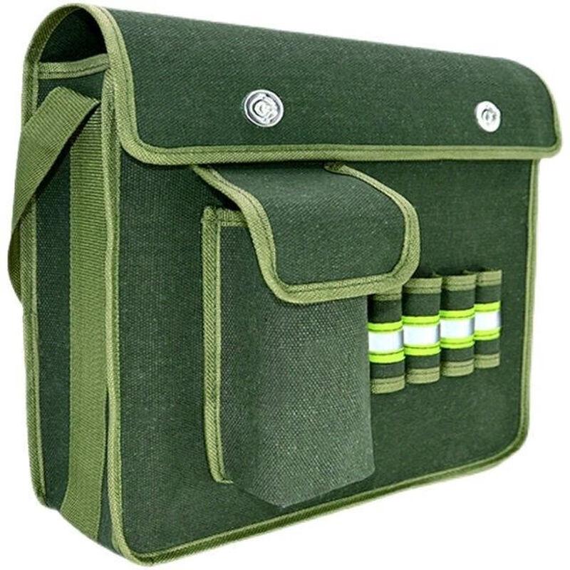 Brangdy Canvas Tool Bag with Water Bottle Holder