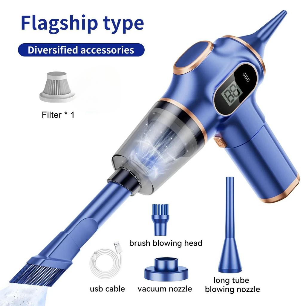 Car Vacuum Cleaner Blower Suction Two In One High Power Portable Handheld Auto Cleaning Tool