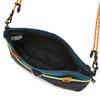 Li Ning Polyester Shoulder Bag, Crossbody Bag Unisex Basic Black & Dark Cyan ABDW257-4